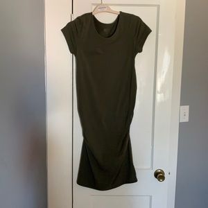 Green body con maternity dress